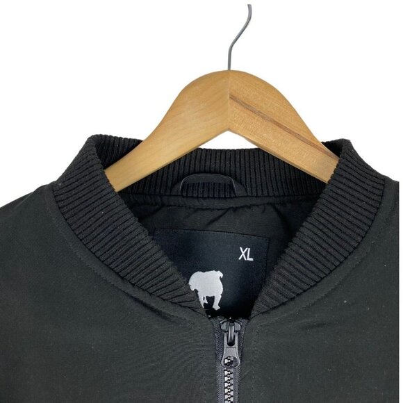 American Stitch Men's Black Reflective Long Bomber Jacket XL - Picture 7 of 14